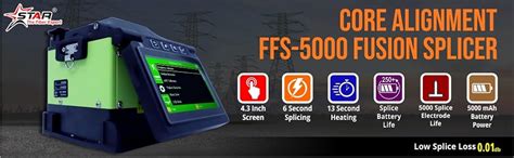 STAR FFS-5000i Fiber Optic Fusion Splicer – Fully Automatic High-Speed ...