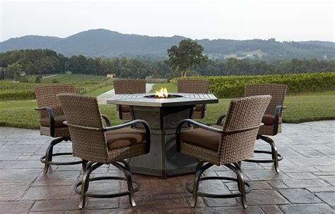 Bar Height Outdoor Dining Table With Fire Pit at Barbara Hinkle blog