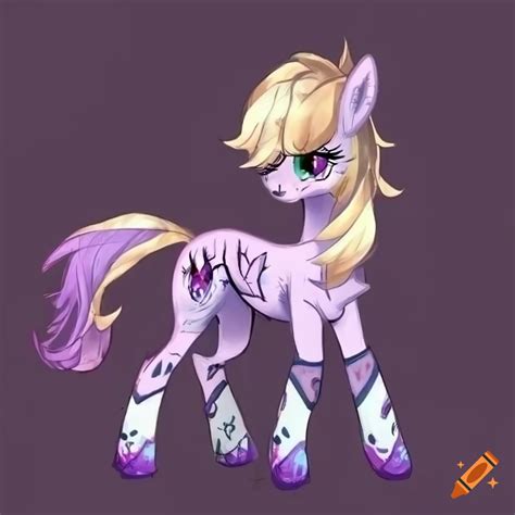 Full body image of an original male My Little Pony character on Craiyon