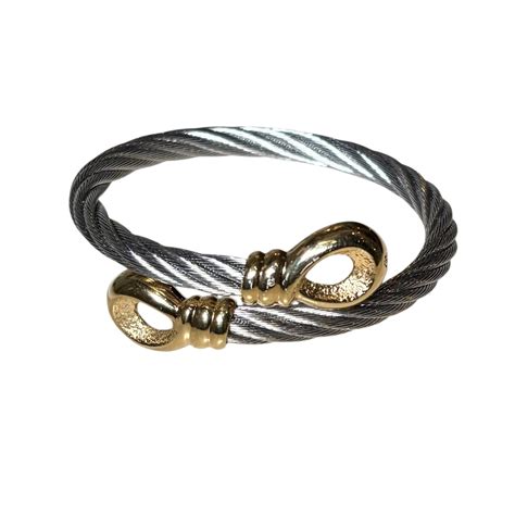 CHARRIOL metal wire bangle | NOIR ONLINE