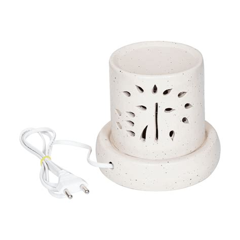 Electric Diffuser in Cream & Black Dots with Lemongrass Oil – Sugandhim