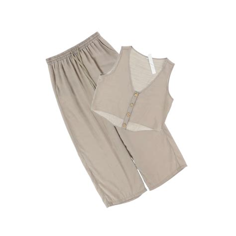 【OTSU】deadstock "toromi" design vest & wide straight easy pants 2-piece ...