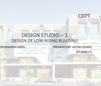 DESIGN OF LOW RISE BUILDING( FOR GRAVITY LOADS) | CEPT - Portfolio