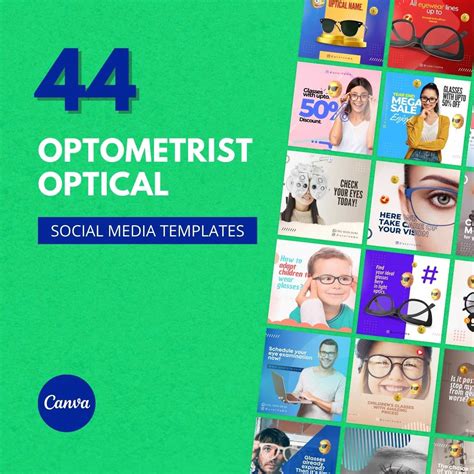 44 Premium Optometrist Canva Templates For Social Media - MasterBundles