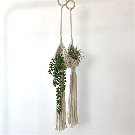 Zazza Home Decor Hanging Macrame Plant Hanger For Wall Art,Home Decor-2 ...