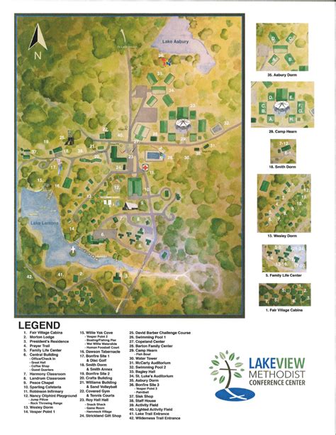 Campus Map | Lakeview Methodist Conference Center