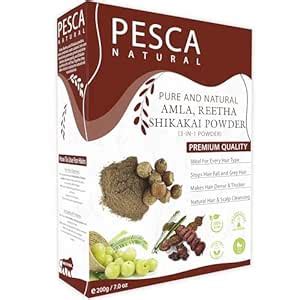 PESCA Naturals Amla, Reetha, Shikakai Powder For All Hair | 3-In-1 ...