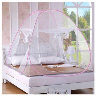 Buy Foldable Double Bed Pink Mosquito Net Online - Get 41% Off