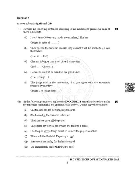 ISC English Question Paper 的图像结果