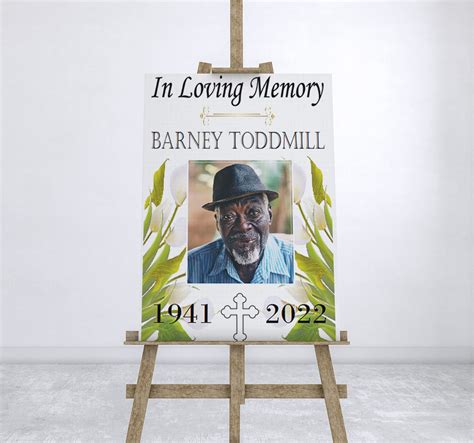 Buy Party Prints 2020 Personalised In Loving Memory Sign Funeral Wake ...