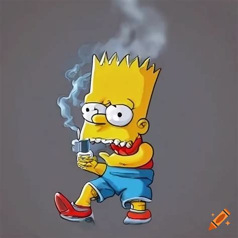 The Simpsons Smoking Weed