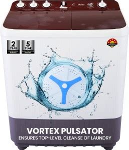Haier 8 kg Anti Bacterial Vortex Pulsator, 1300 RPM, Softfall ...