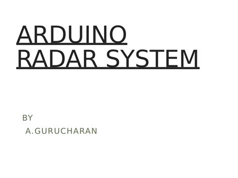 Image result for Flowchart of Arduino Radar