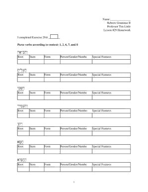 Fillable Online Lesson #29 Homework Fax Email Print - pdfFiller