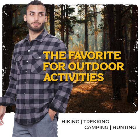 Buy Sherpa Lined Flannel Shirt for Men – Mens Button Down Plaid Flannel ...