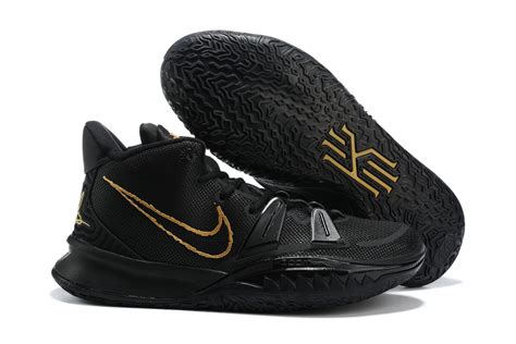 Newest Coming Nike Kyrie 7 VII Pre Heat EP Black Gold Basketball Shoes ...