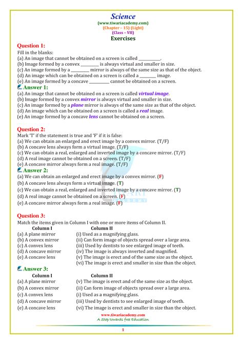 Science Chapter Light for Class 7 的图像结果
