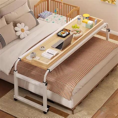 Eonyell Overbed Table Over Bed Table with Wheels, Table Over Bed ...