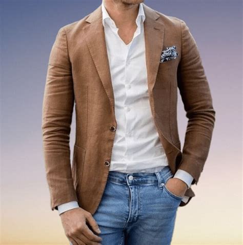 Linen Blazer Mens