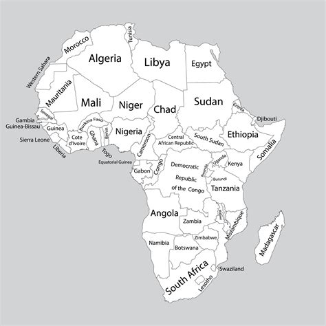 Blank Maps Of Africa Printable