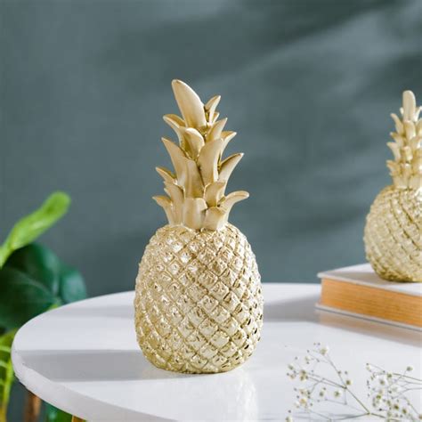 Pineapple Decor Gold Medium Online - Premium Decor Object | Nestasia