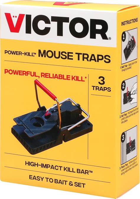 Amazon.com : Victor M144B Instant Power-Kill Easy Set Reusable Rat Trap ...