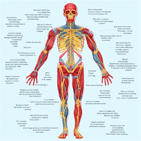 Diagrama detallado de la anatomía del cuerpo humano con nombres de ...