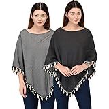 Buy eWools Women Ladies Girls Winter Wear Self Eye Design Woolen Poncho ...