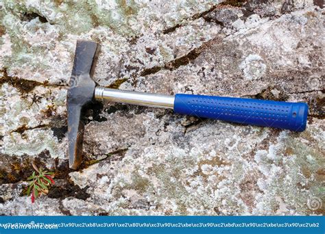 Geological hammer outdoor stock photo. Image of geological - 132356174