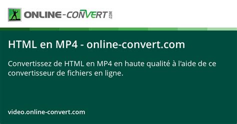 Convert HTML to Video Format 的图像结果
