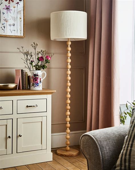 Julipa Wooden Bobbin Floor Lamp | Fashion World