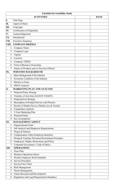 Land Development Feasibility Study Checklist 的图像结果