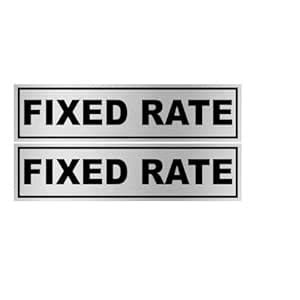 VOORKOMS Fixed Rate Sign Board For Shop, Mall, Hotels Multicolor ...