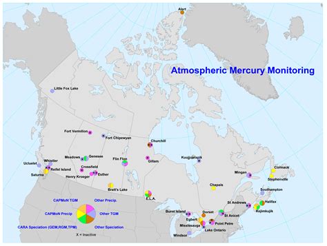 A Survey of Mercury in Air and Precipitation across Canada: Patterns ...