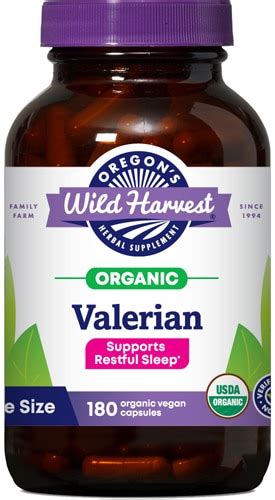 Oregon's Wild Harvest Organic Valerian -- 180 Vegan Capsules - Vitacost