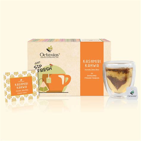 Kashmiri Kahwa - 20 Enveloped Pyramid Tea Bags – Octavius
