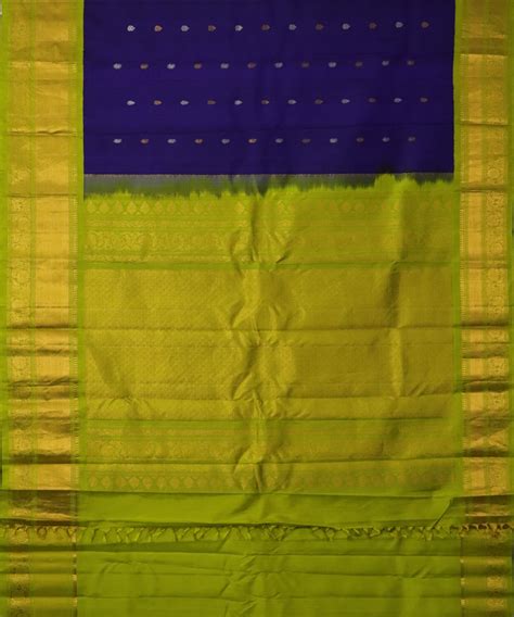 Navy blue color handloom Gadwal Silk saree – TGSCO Handlooms