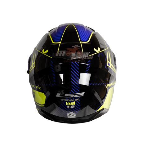LS2 FF320 Stream Evo Level Black Hi Viz Yellow Gloss Helmet– Moto Central