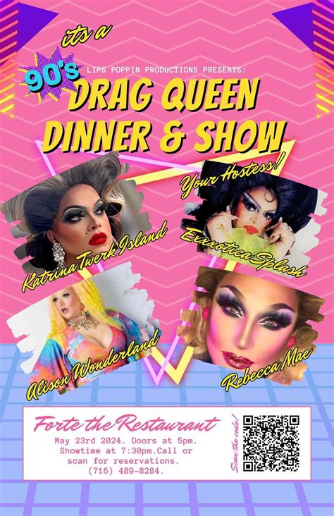 90s Drag Queen Dinner & Show, 114 E 3rd St, Jamestown, NY, United ...