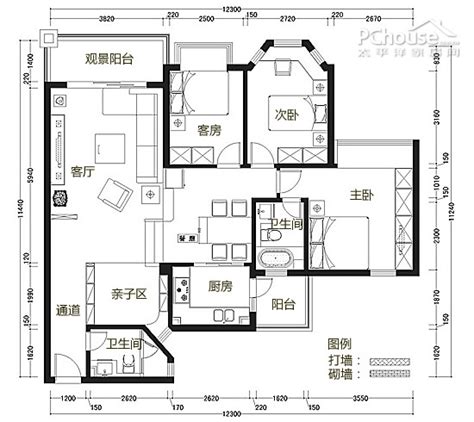 《几何》55万打造160平米四室现代风_太平洋家居网整屋案例