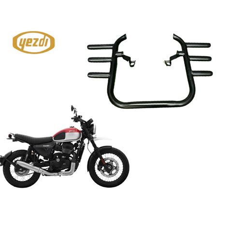 3-Rod 1.25" Crash Guard for Jawa & Yezdi Roadster/Scrambler/Jawa 42 FJ ...