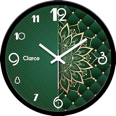 Buy Clarco Designer Decorative Analogue Round Plastic Wall Clock with ...