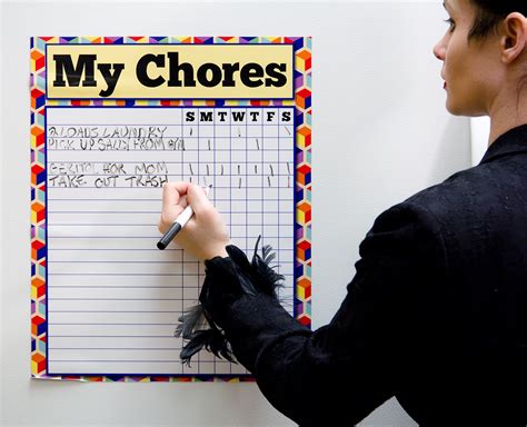 Buy Magnetic Chore Chart - Dry Erase Responsibility Chart - 14x17 Job ...