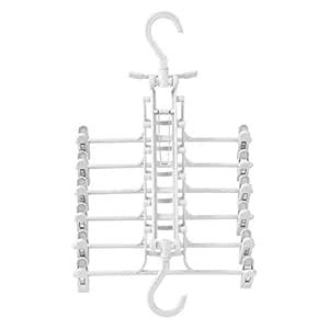 Fineday Multi-Layer Pants Hanger Wardrobe Storage Pants 6 in 1 Folding ...