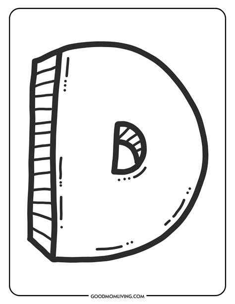 Letter D Coloring Pages – Letter D Activities for Preschool | Alphabet ...