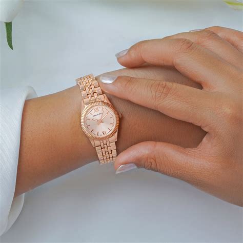 Shop online Arina All Rosegold Metallic Strap Watch by Joker & Witch