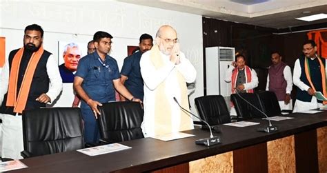 Amit Shah arrives in Patna for two-day Bihar visit, says NDA will form ...