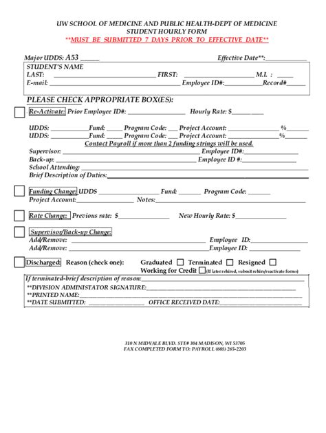 Fillable Online student hourly form Fax Email Print - pdfFiller