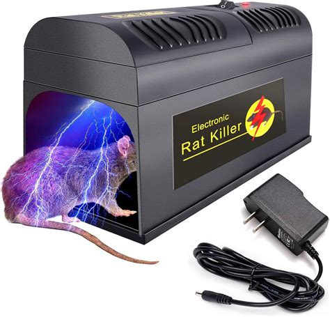 Amazon.com: Electric Rat Trap Outdoor Humane Mouse Trap with 7000V Fast ...