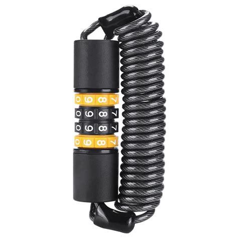 SIEYIO Bike Anti-Theft Helmets Lock Motorcycle Steel Cable Chain 4 ...